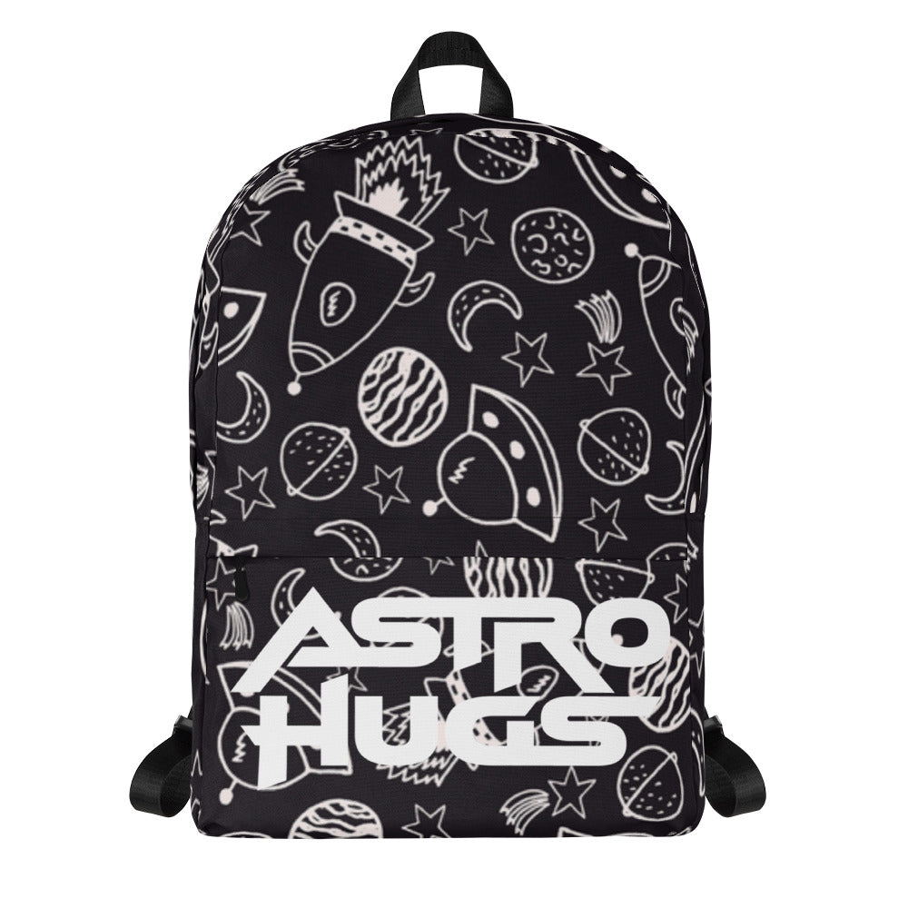 Graffiti Black Spaceman Backpack