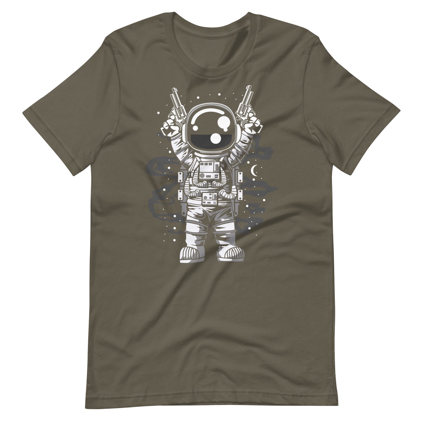 Astronaut Gun - Men's t-shirt - Army Front