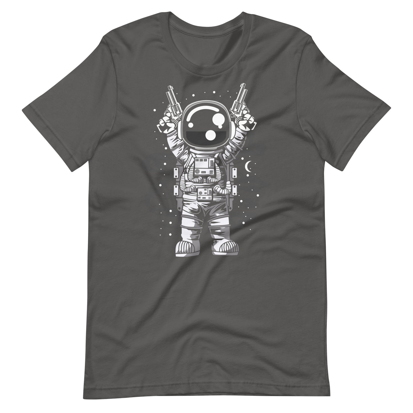 Astronaut Gun - Men's t-shirt - Asphalt Front