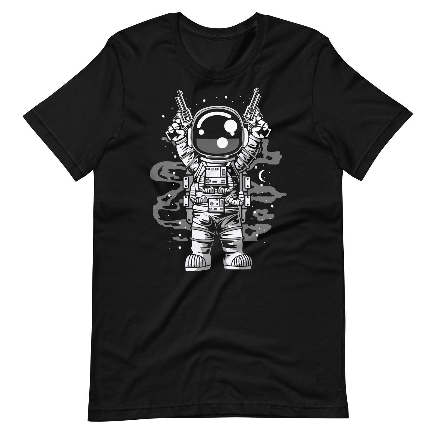 Astronaut Gun - Men's t-shirt - Black Front
