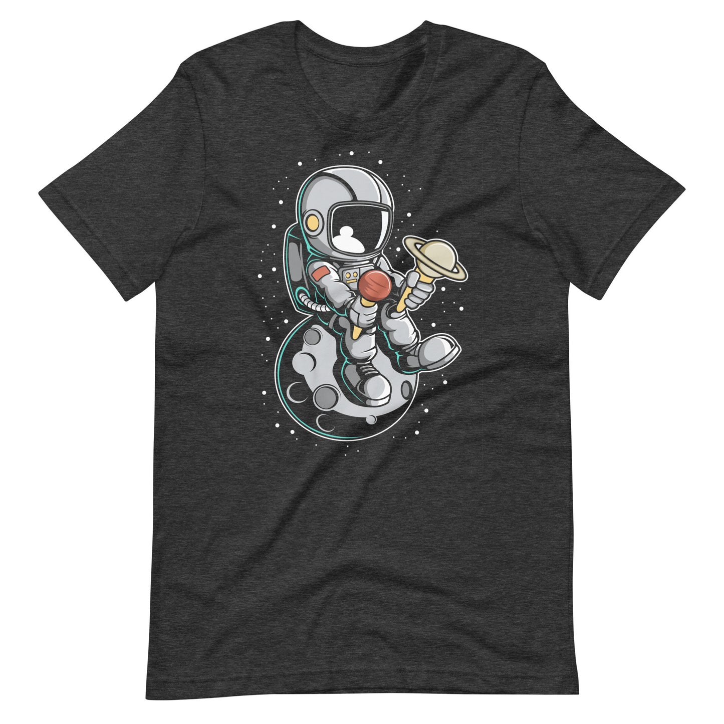 Astronaut Ice Cream - Men's t-shirt - Dark Grey Heather Front