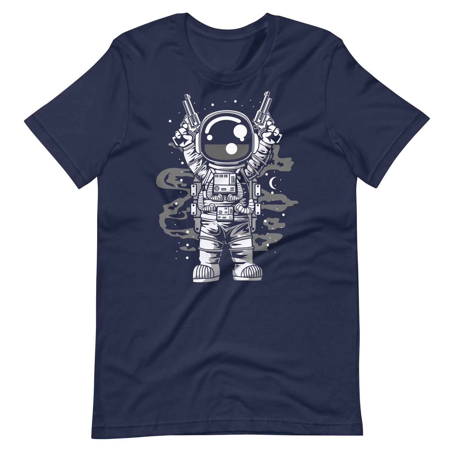 Astronaut Gun - Men's t-shirt - Navy Front