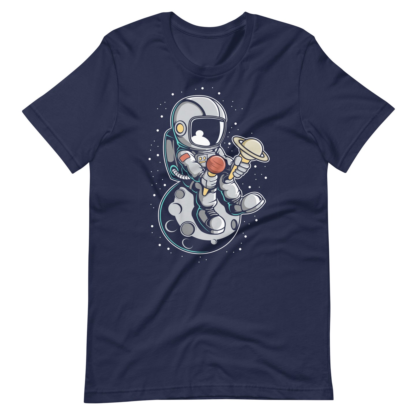 Astronaut Ice Cream - Men's t-shirt - Navy Front