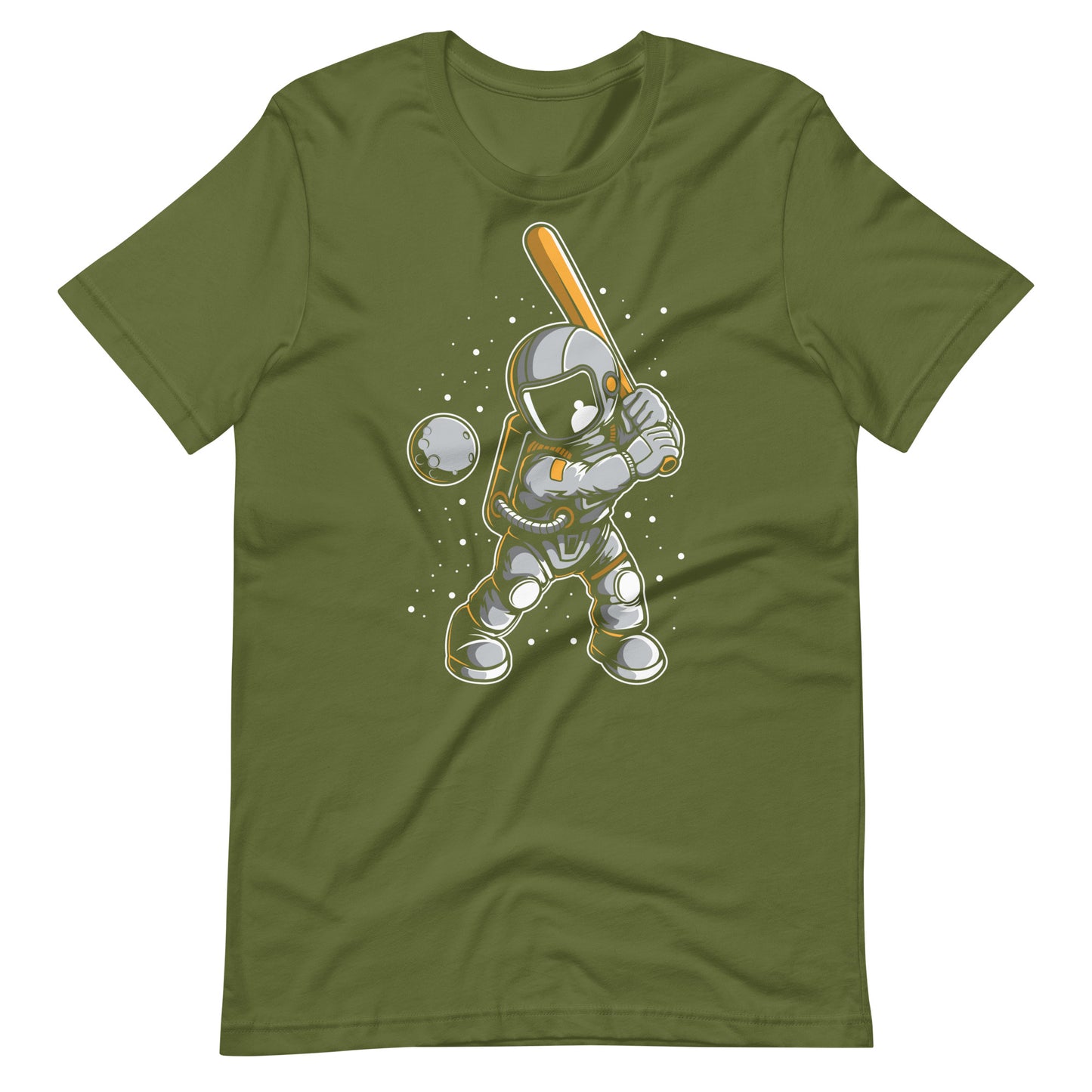 Astronaut Baseball - Men's t-shirt - Olive Front