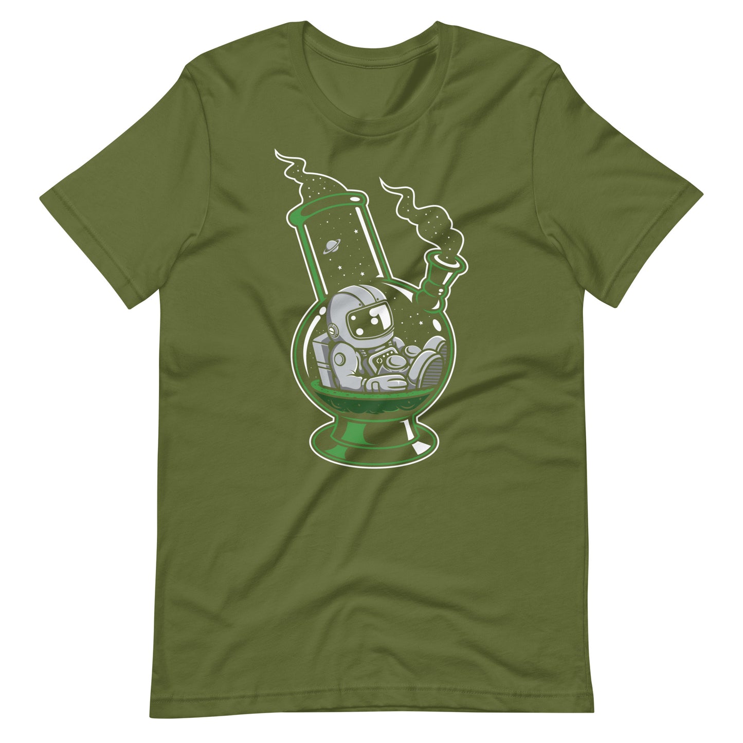 Astronaut Bong - Men's t-shirt - Olive Front