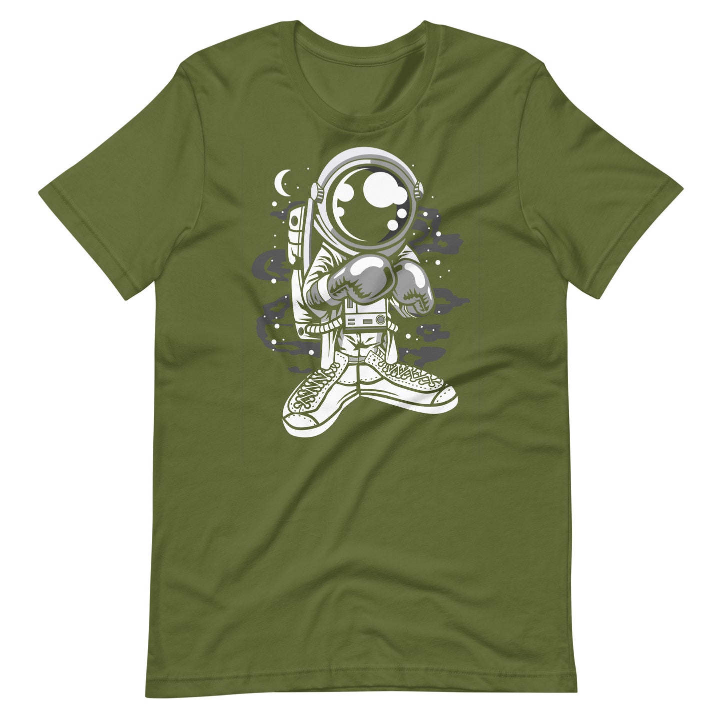 Astronaut Boxer - Men's t-shirt - Olive Front