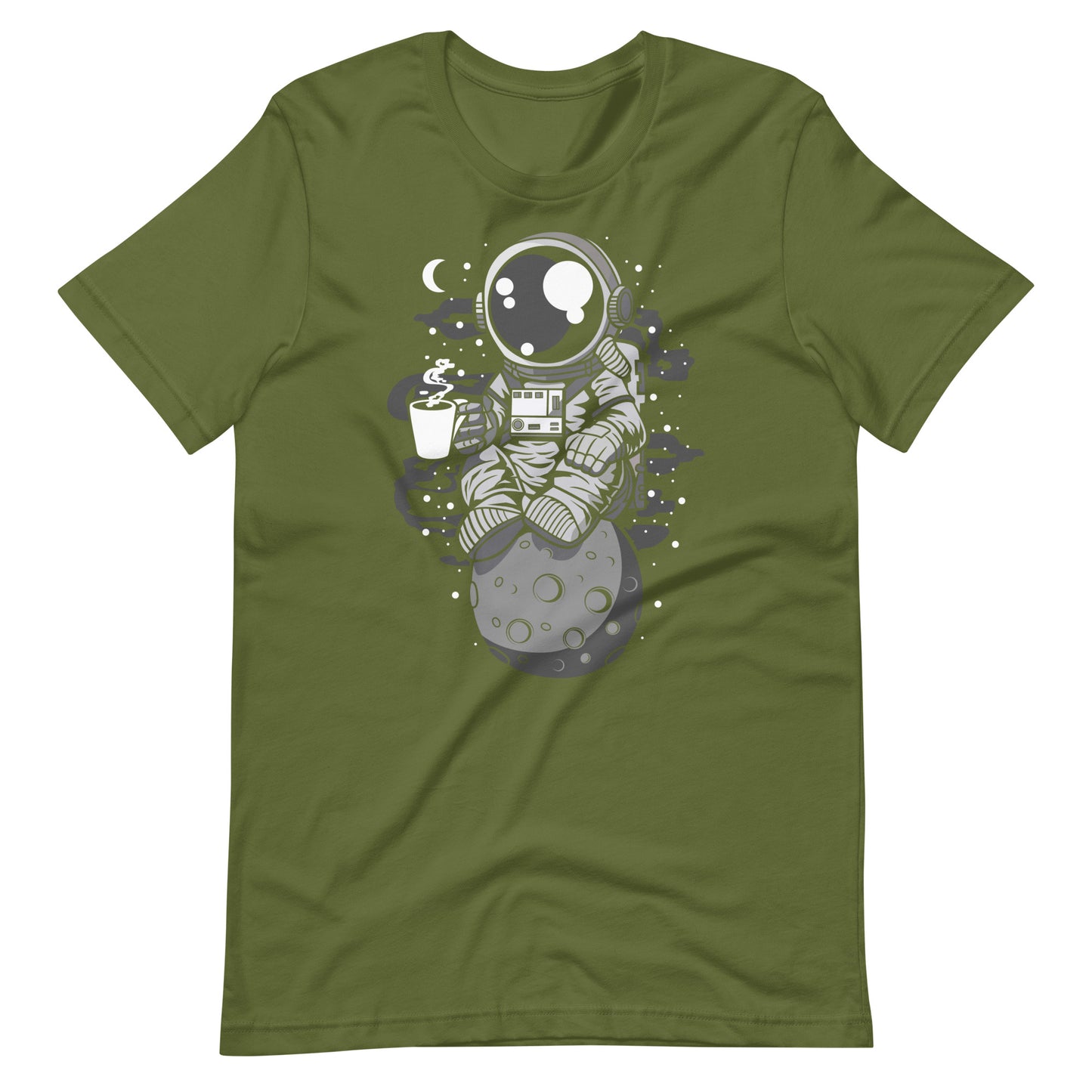 Astronaut Coffee - Men's t-shirt - Olive Front