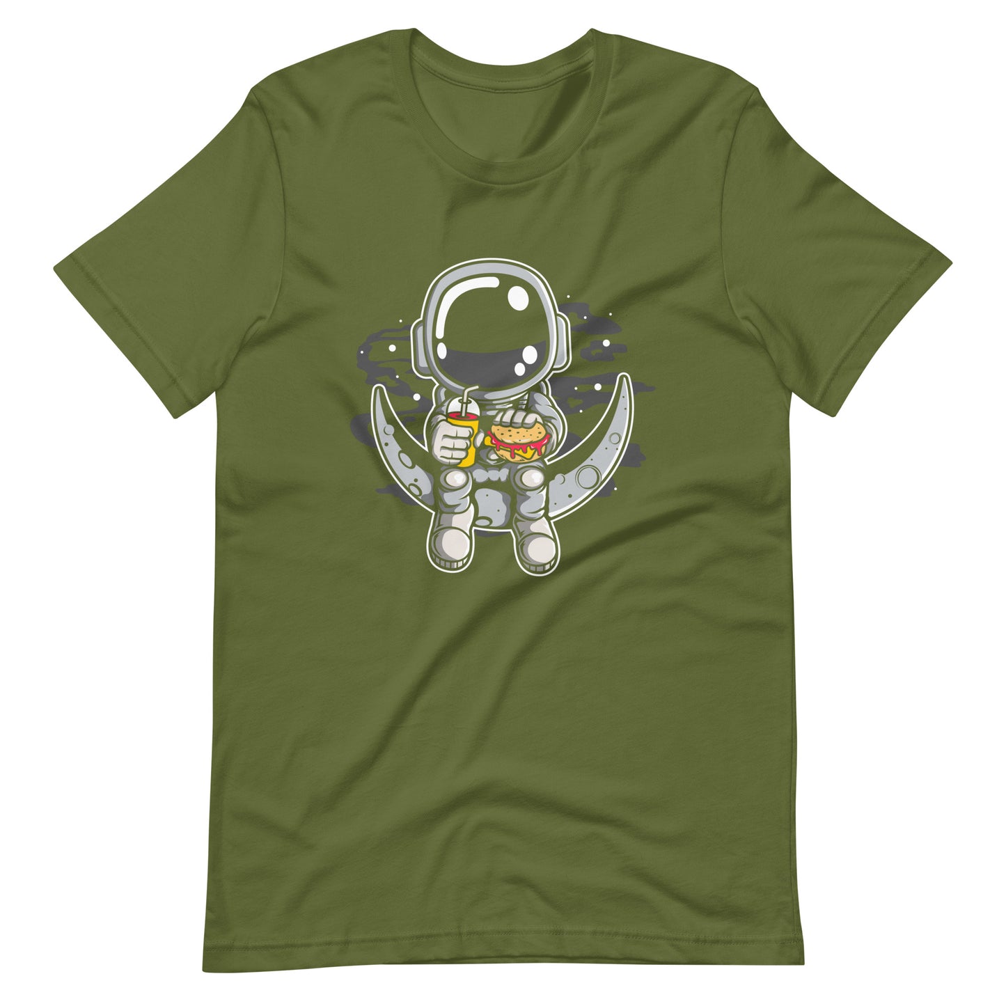 Astronaut Crescent - Men's t-shirt - Olive Front