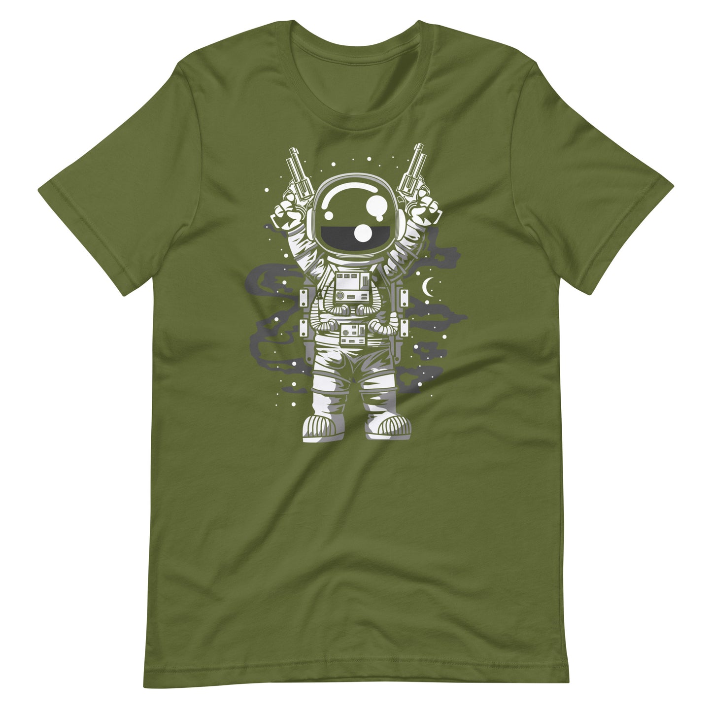 Astronaut Gun - Men's t-shirt - Olive Front