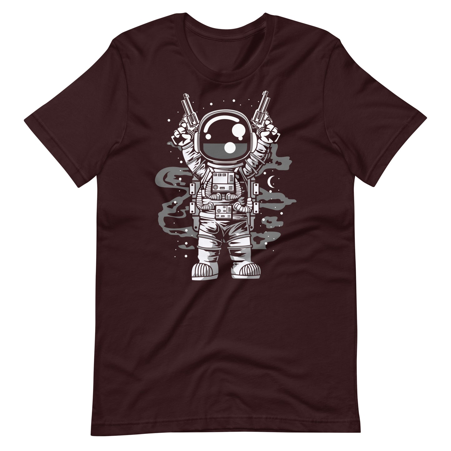 Astronaut Gun - Men's t-shirt - Oxblood Black Front