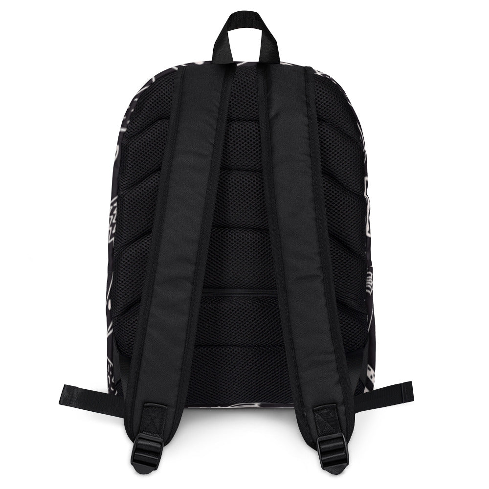 Astro Hugs Logo Rocket - Backpack - Back View