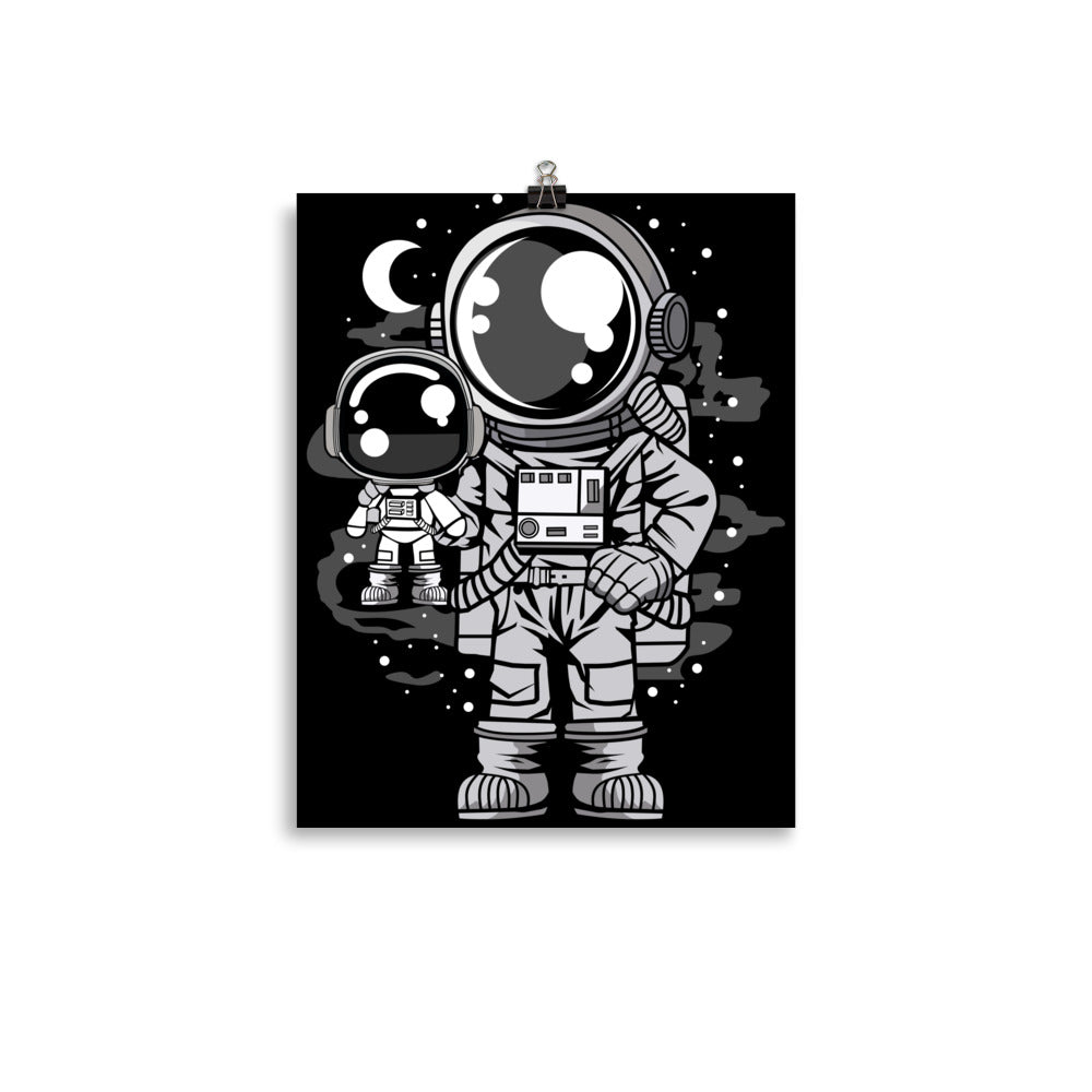 Astronaut and His Doll - Matte Poster - 11 x 14