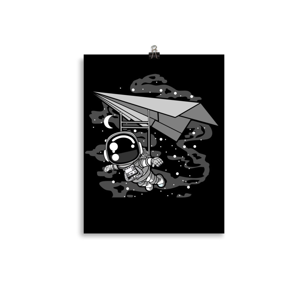 Astronaut Flying - Matte Poster - 11 x 14