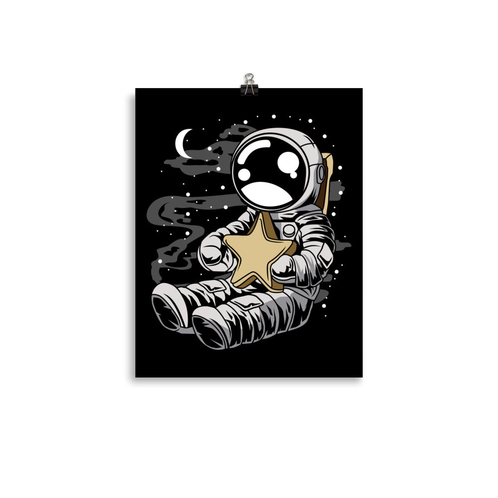 Astronaut Holding the Star - Matte Poster - 11 x 14