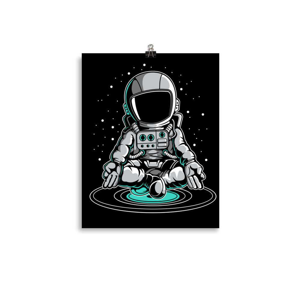 Astronaut Meditation - Matte Poster - 11 x 14