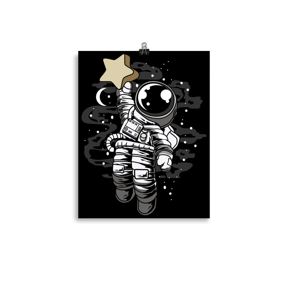 Astronaut Reach the Star - Matte Poster - 11 x 14