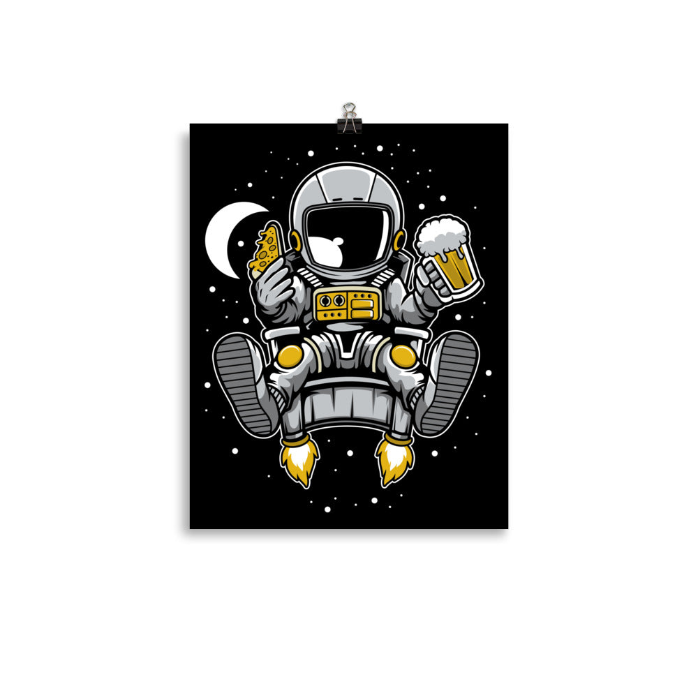 Astronaut Relax - Matte Poster - 11 x 14