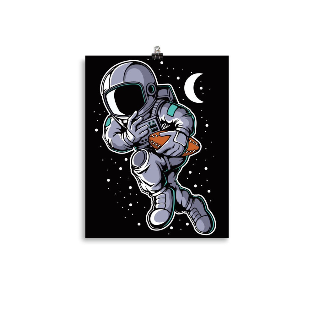 Astronaut Rugby - Matte Poster - 11 x 14