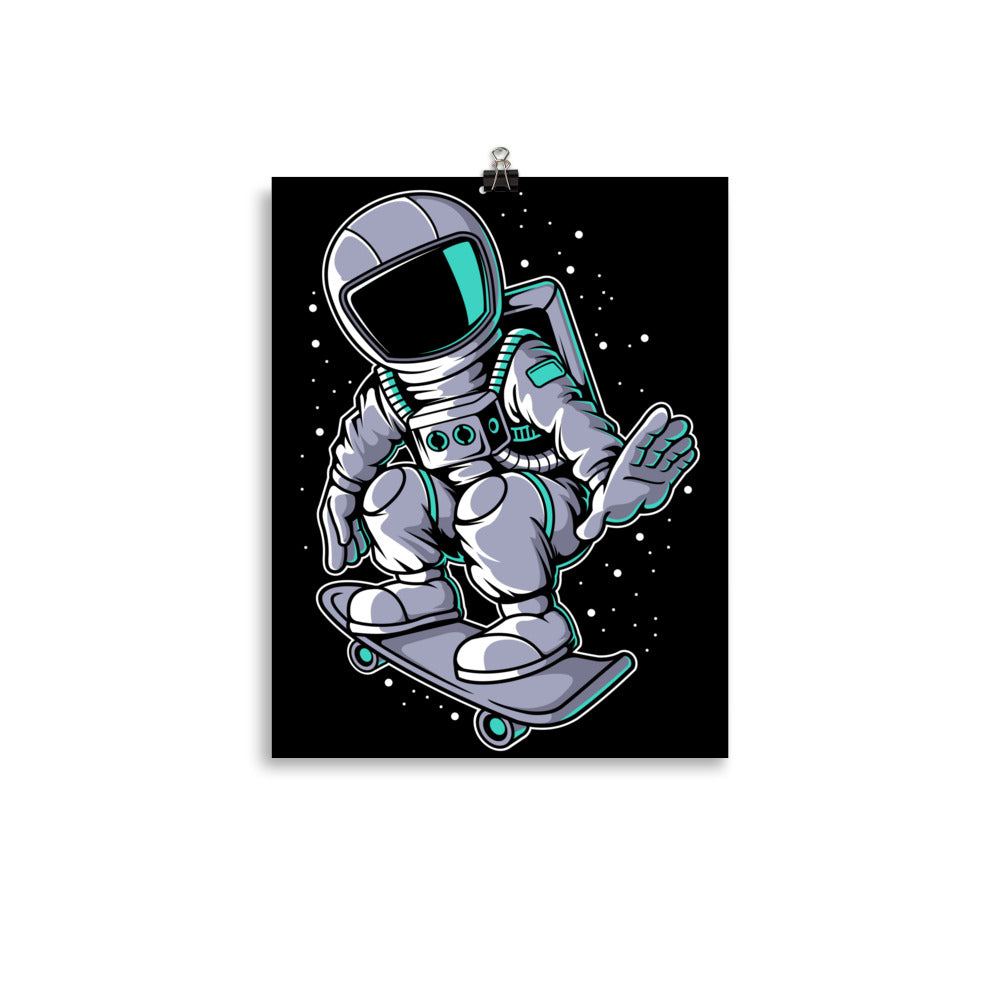 Astronaut Skater - Matte Poster - 11 x 14