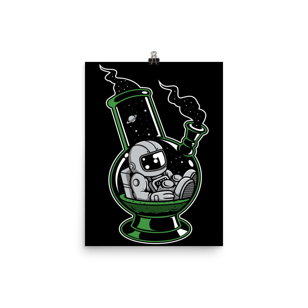 Astronaut Bong - Matte Poster - 12 x 16