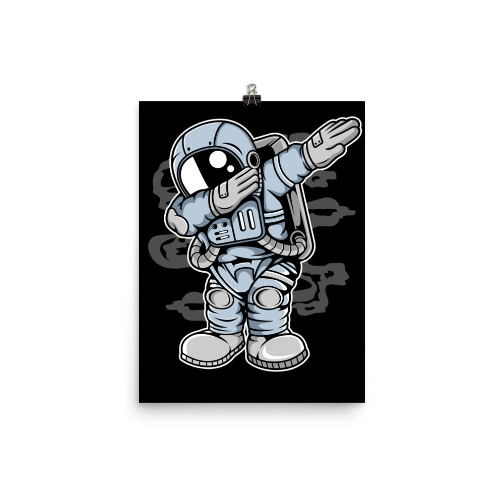 Astronaut Dab - Matte Poster - 12 x 16