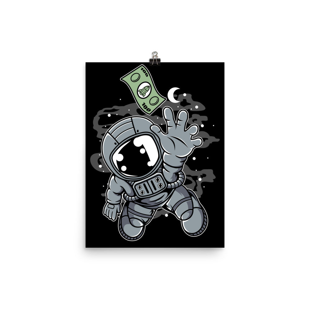 Astronaut Dollar - Matte Poster - 12 x 16