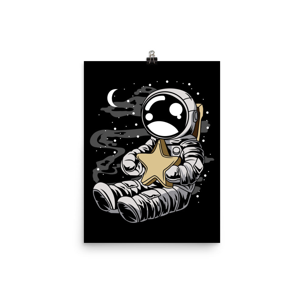 Astronaut Holding the Star - Matte Poster - 12 x 16