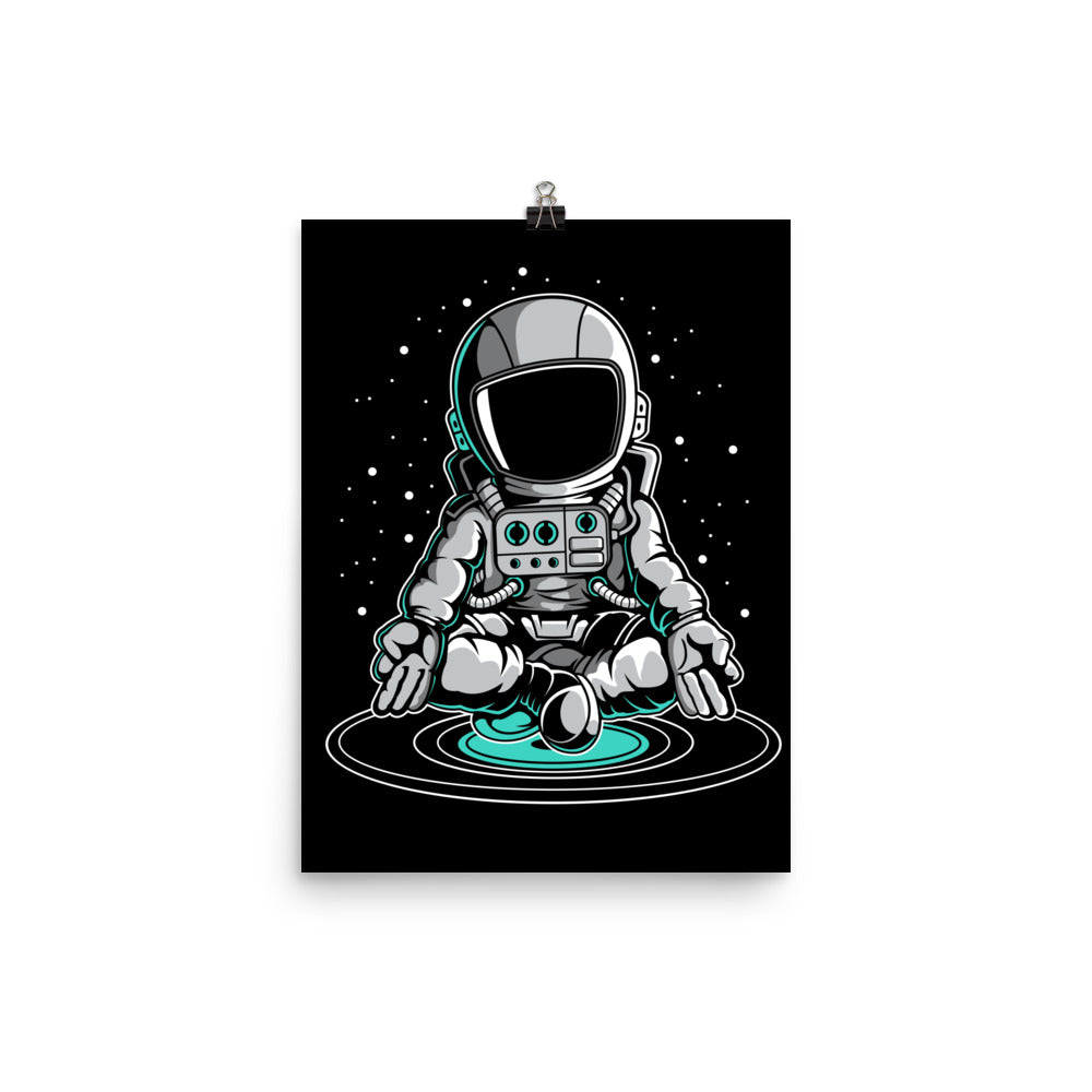 Astronaut Meditation - Matte Poster - 12 x 16