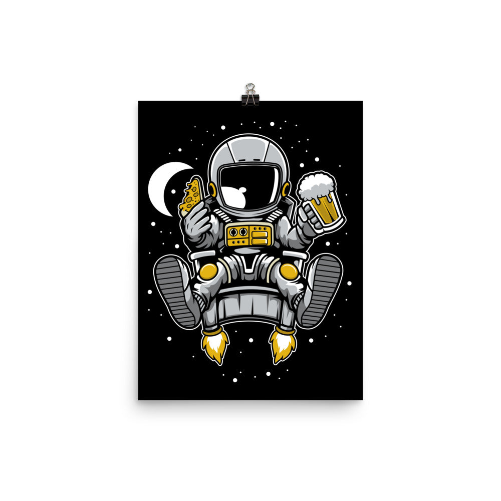 Astronaut Relax - Matte Poster - 12 x 16