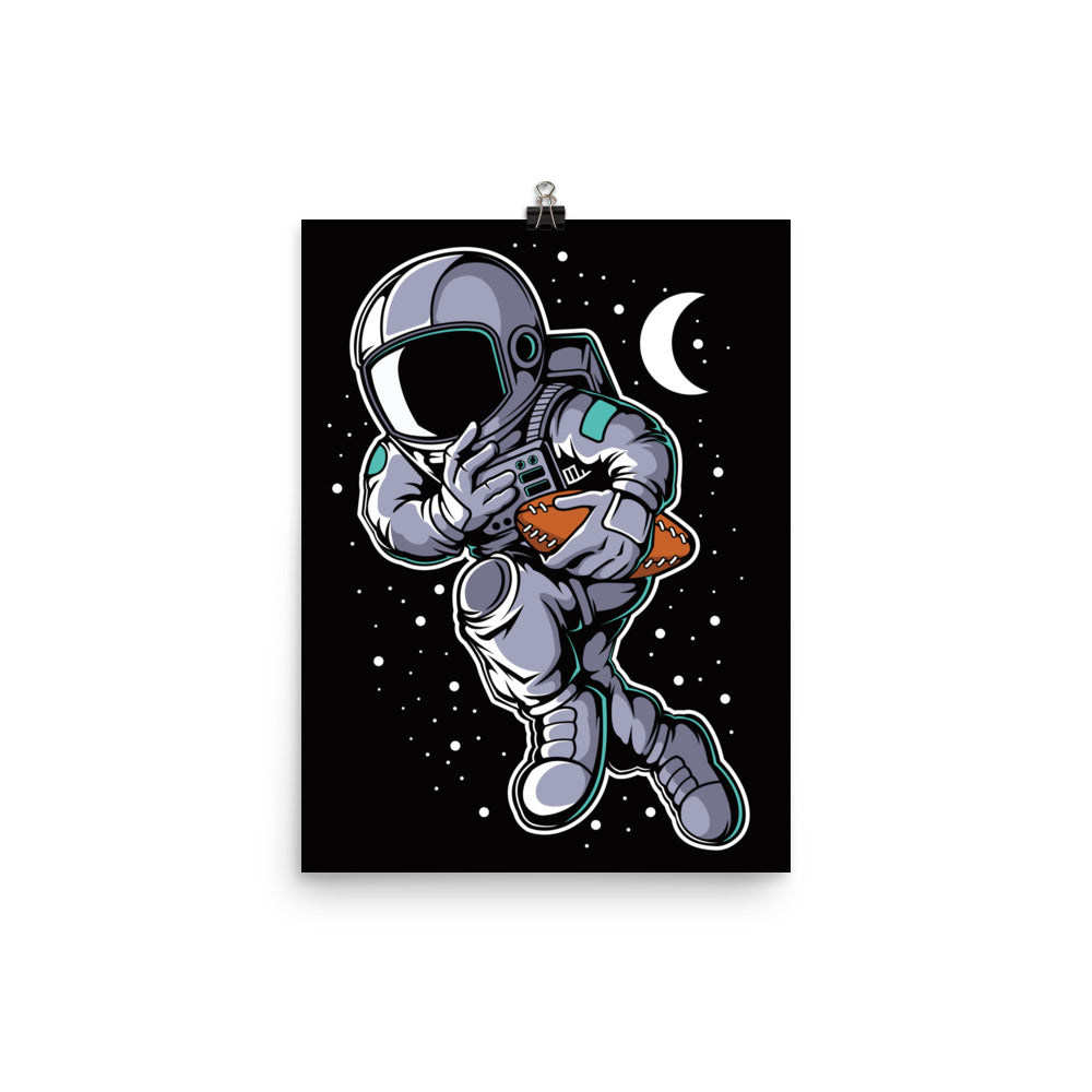 Astronaut Rugby - Matte Poster - 12 x 16