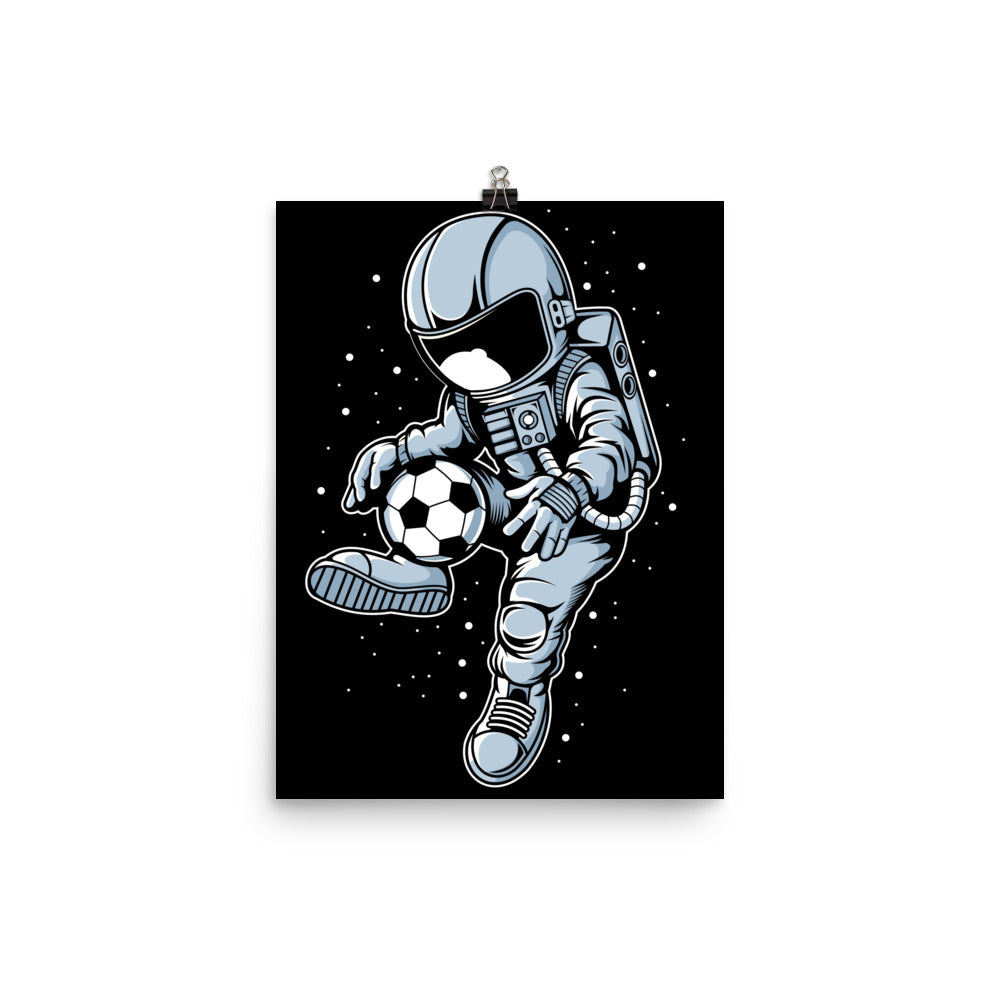 Astronaut Soccer Player - Matte Poster - 12 x 16