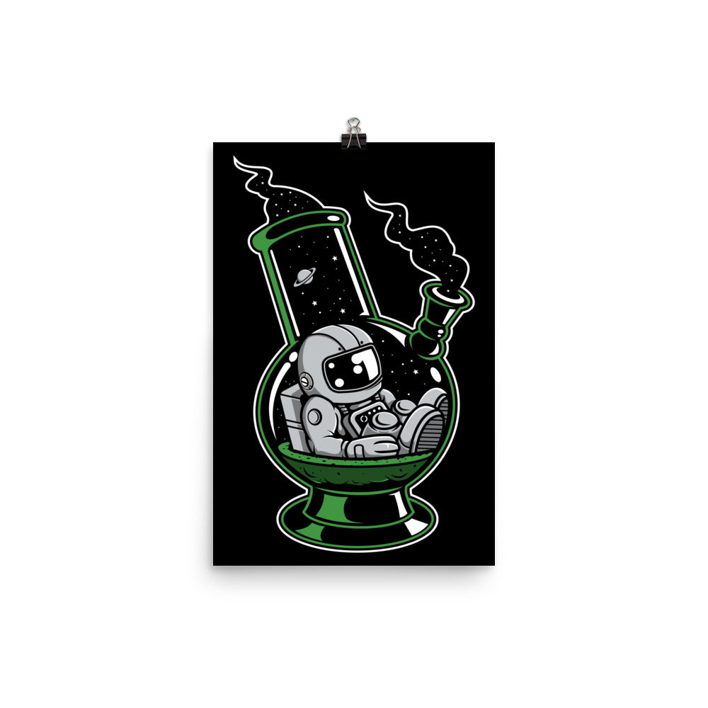 Astronaut Bong - Matte Poster - 12 x 18