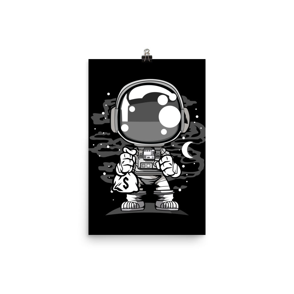 Astronaut Chibi - Matte Poster - 12 x 18