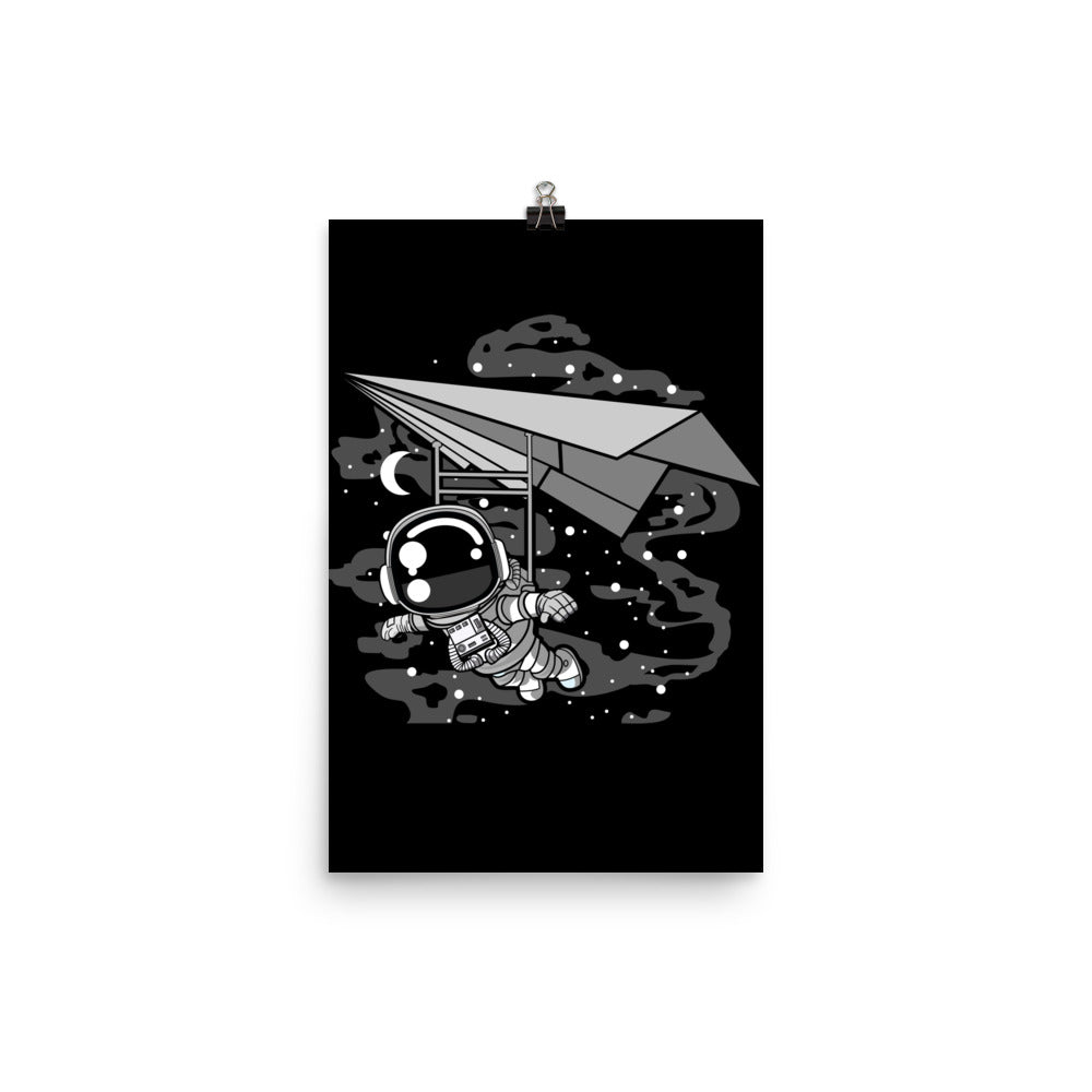 Astronaut Flying - Matte Poster - 12 x 18