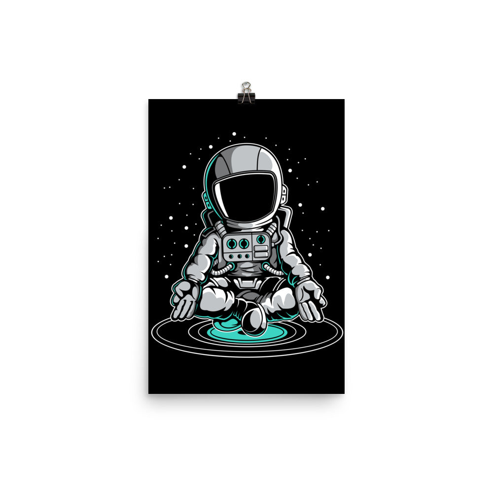 Astronaut Meditation - Matte Poster - 12 x 18