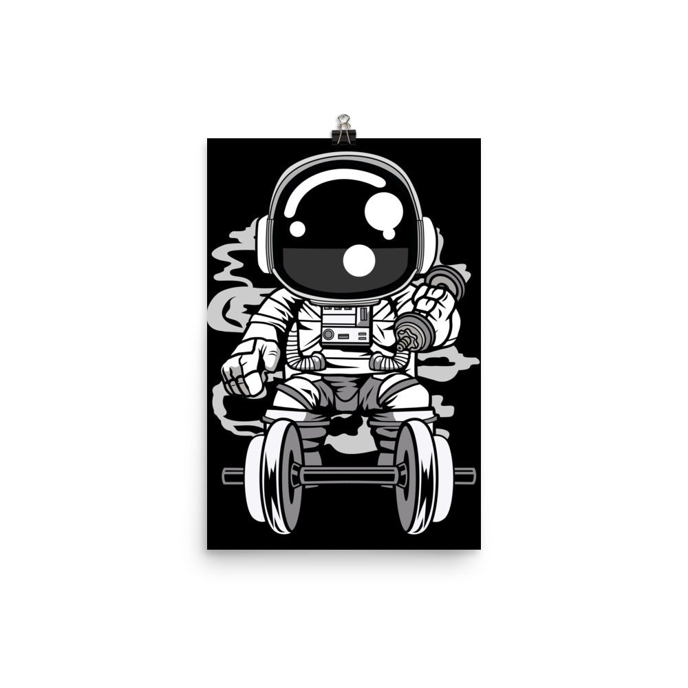 Astronaut Gym - Matte Poster - 12 x 18