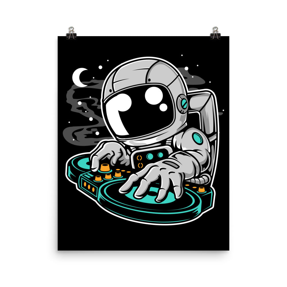 Astronaut DJ - Matte Poster - 16 x 20
