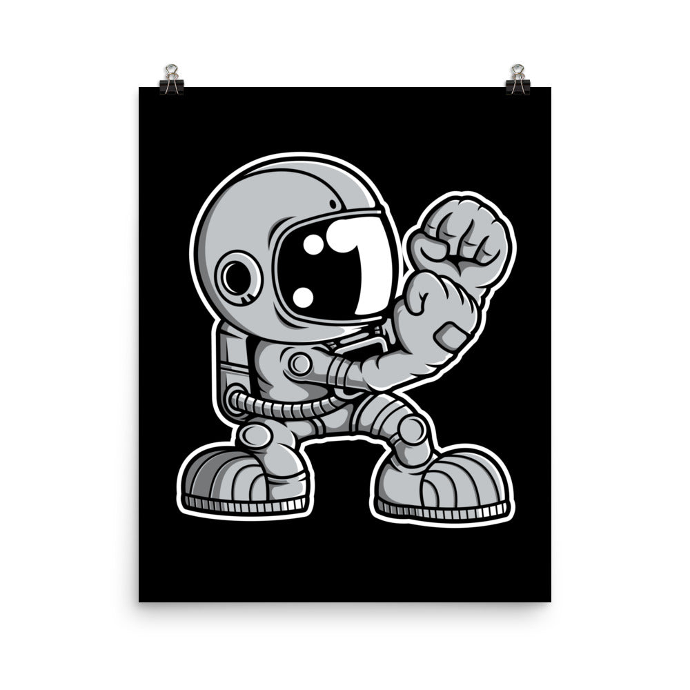 Astronaut Fighting Irish - Matte Poster - 16 x 20