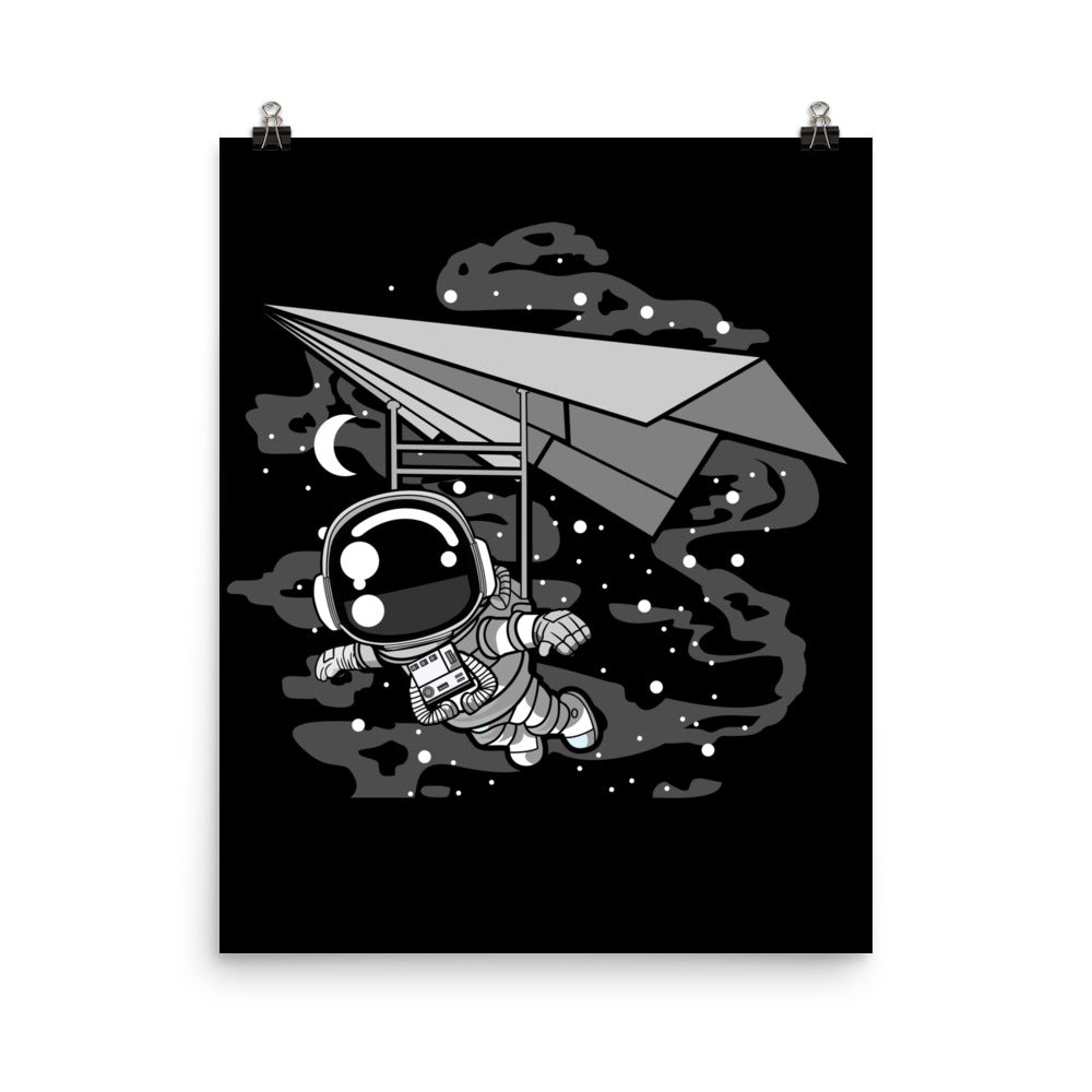 Astronaut Flying - Matte Poster - 16 x 20