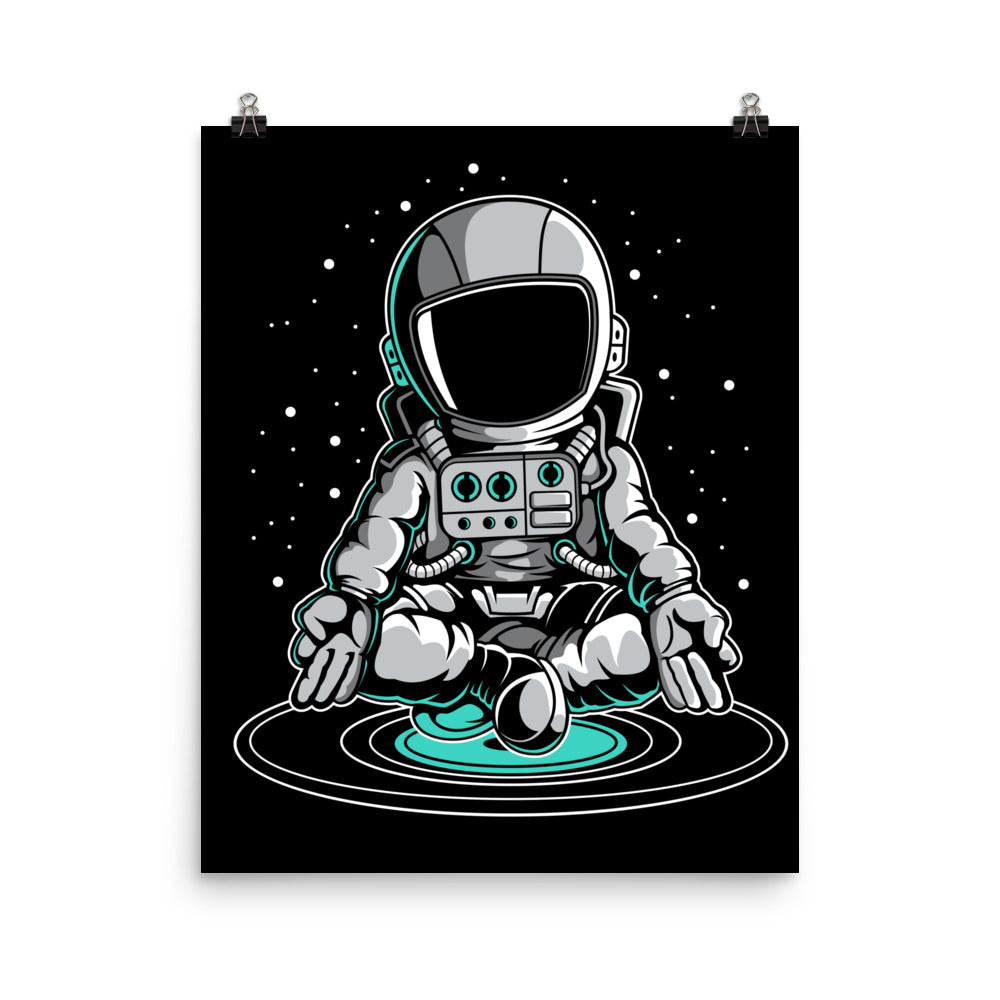 Astronaut Meditation - Matte Poster - 16 x 20