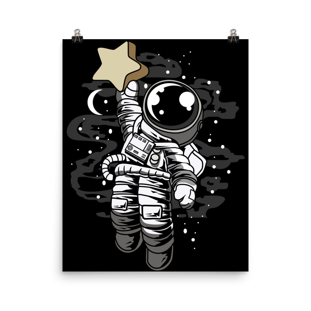 Astronaut Reach the Star - Matte Poster - 16 x 20