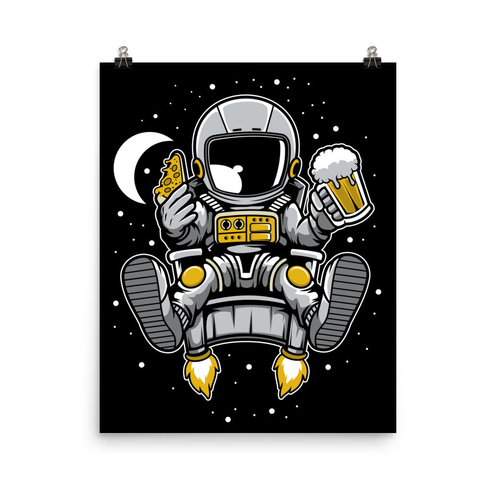 Astronaut Relax - Matte Poster - 16 x 20