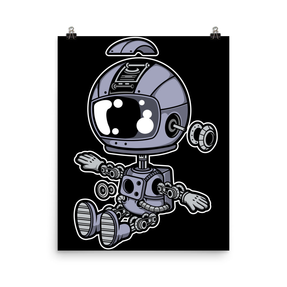 Astronaut Robot - Matte Poster - 16 x 20