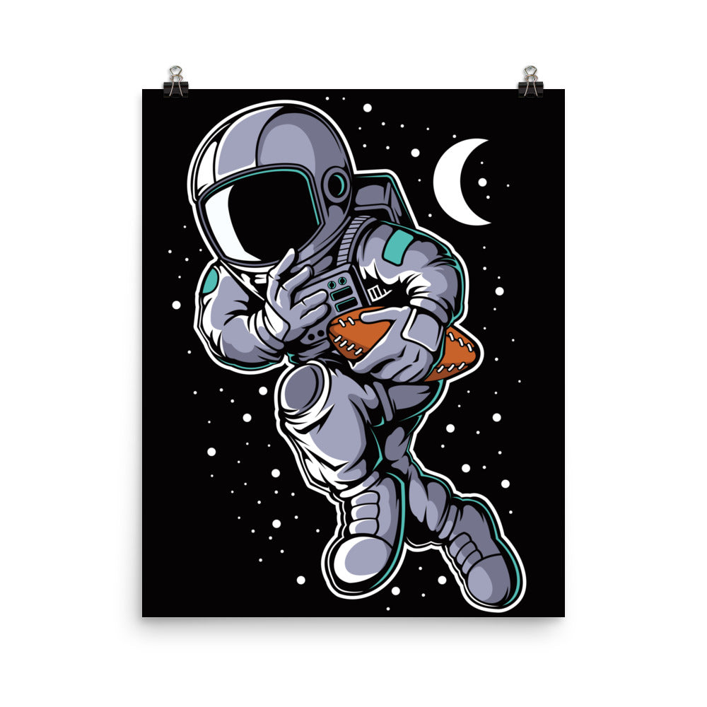 Astronaut Rugby - Matte Poster - 16 x 20