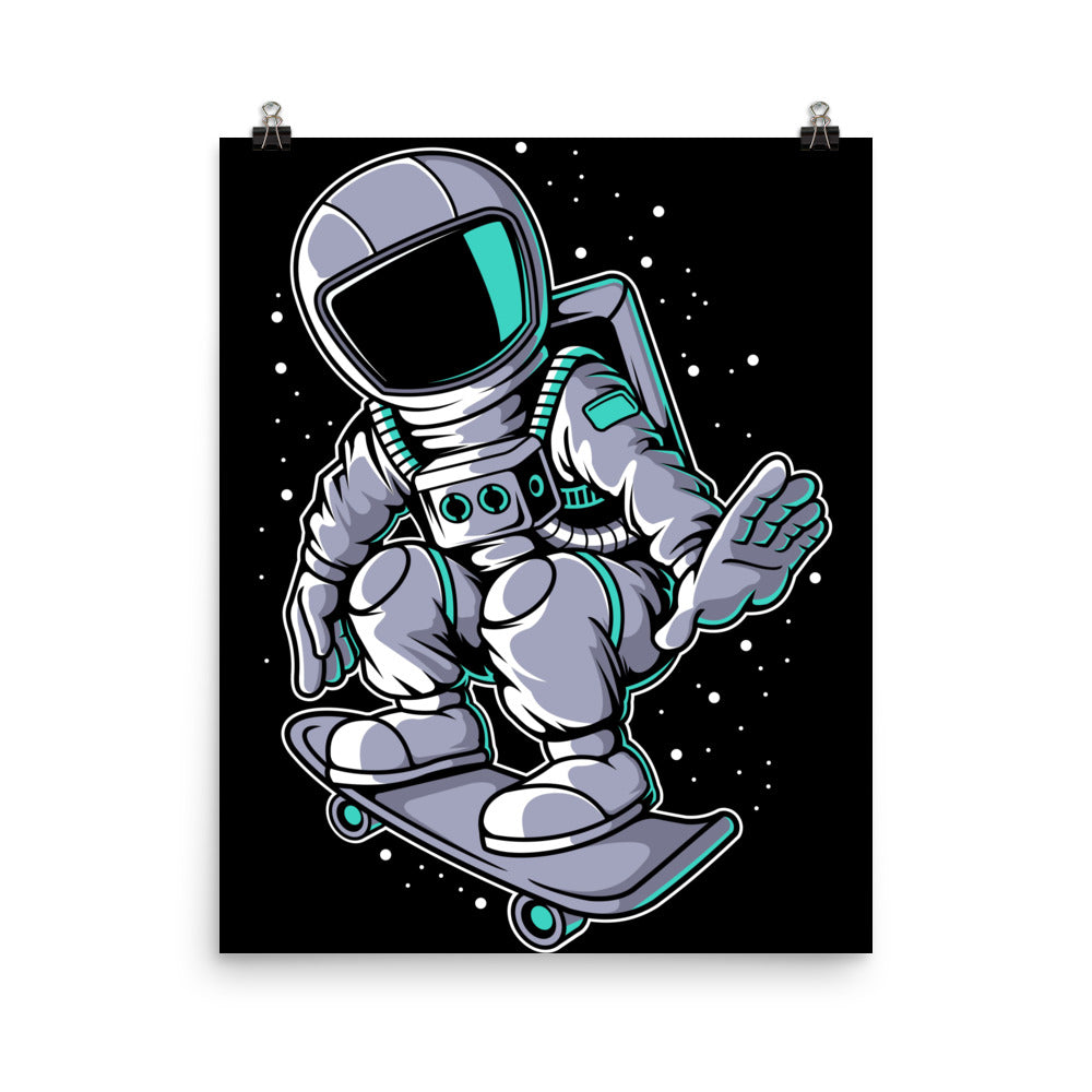 Astronaut Skater - Matte Poster - 16 x 20