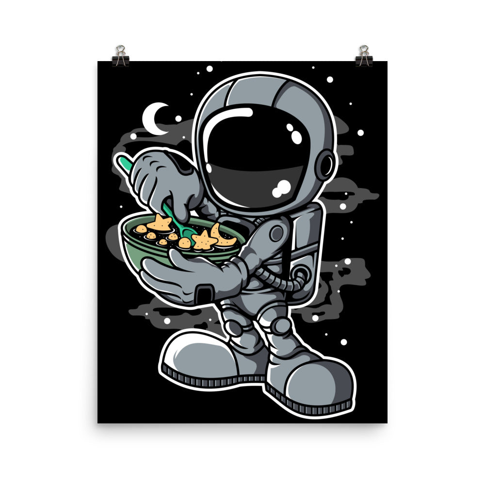 Astronaut Star Flakes - Matte Poster - 16 x 20