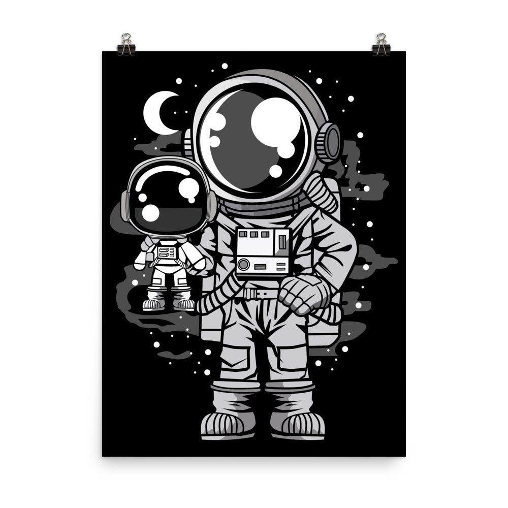 Astronaut and His Doll - Matte Poster - 18 x 24