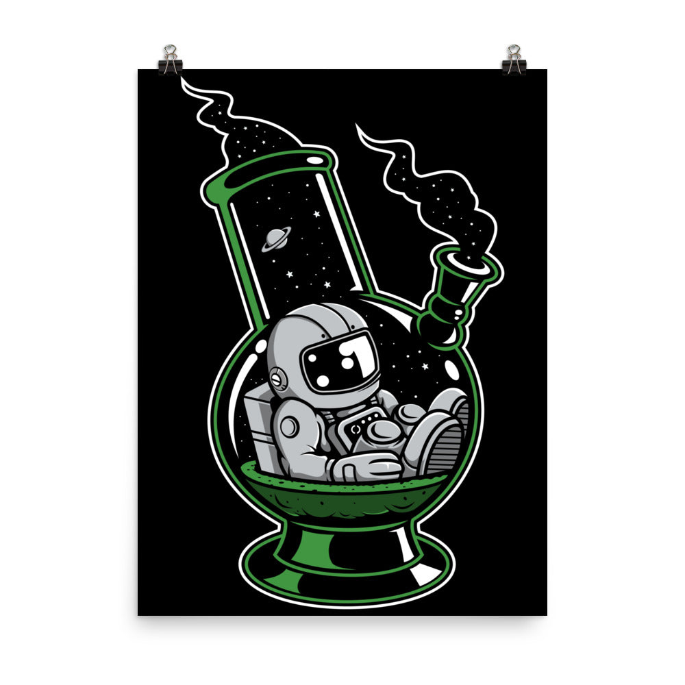 Astronaut Bong - Matte Poster - 18 x 24