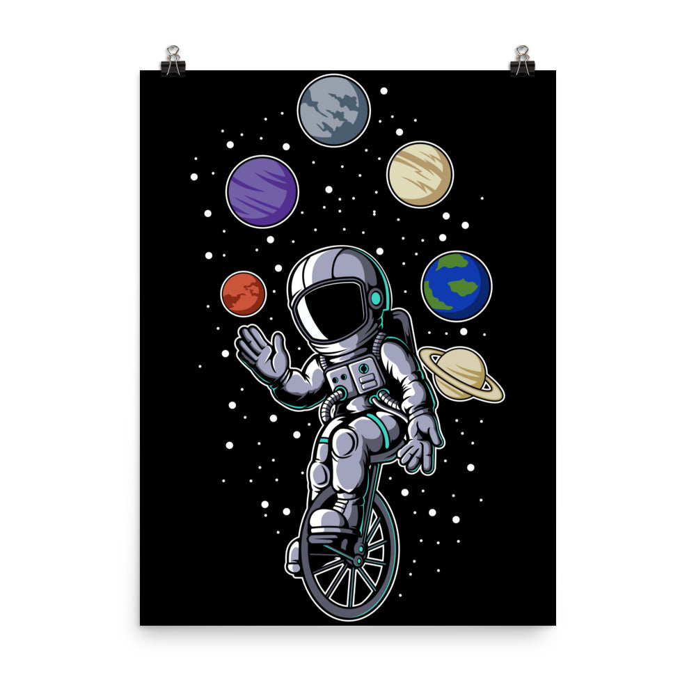 Astronaut Circus - Matte Poster - 18 x 24