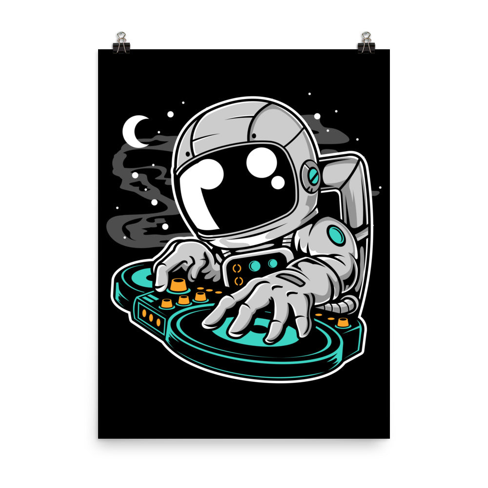 Astronaut DJ - Matte Poster - 18 x 24